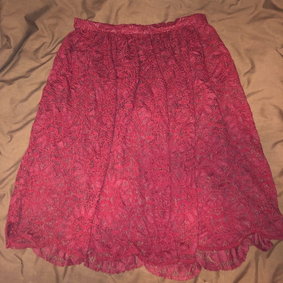 Xhilaration Dresses & Skirts - Deep burgundy midi skirt Xhilaration Dresses & Skirts - Deep burgundy midi skirt